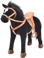 Cavallo in Peluche in Piedi Nerocod mxl 121021