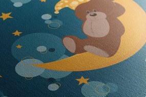 Stampa su tela – Orsetto sulla luna