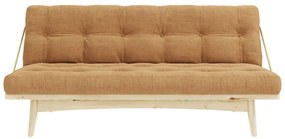 Divano letto in velluto a coste senape 190 cm Folk - Karup Design