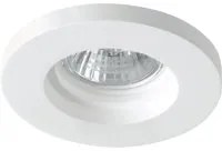 Incasso PHANTOM rotondo in gesso bianco verniciabile x4,7 cm.. (1xGU10)