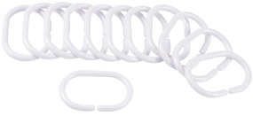 Set di ganci per tenda da doccia bianchi 12 pz 4 cm Vitamine – douceur d'intérieur