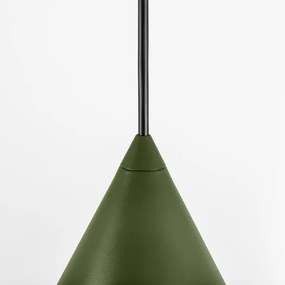 Lampada a sospensione ETNA II con cavo 1xE27/15W/230V Ø 25 cm verde