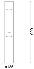 Ideal Lux - Lampada da esterno ACQUA 1xG9/15W/230V 60 cm IP44 marrone