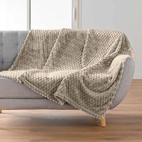 Coperta grigio tortora in microflanella 125x150 cm Mini Frosty – douceur d'intérieur