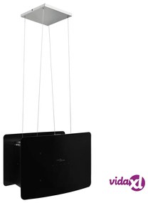 vidaXL Cappa da Cucina ad Isola Sospesa LCD Sensore in Vetro Temperato