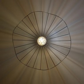 Brilagi - Lampadario LED sospeso su cavo CERIA WIRE 1xE27/40W/230V Ø 80 cm nero