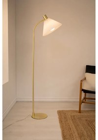 Lampada da terra di colore bianco-oro (altezza 145 cm) Mira - Markslöjd