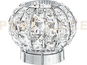 Lumetto concert cromo 1 luce attacco g9 16x16x16cm in metallo e cri...