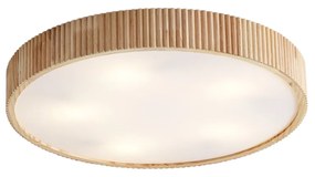 Plafoniera Japandi in legno 60cm 5 luci - Lyra