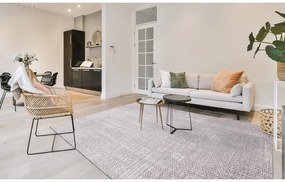 Tappeto in lana grigio chiaro 160x240 cm Eden - Agnella