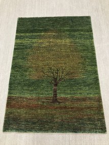 Loribaft Tappeto persiano 120 x 170 Verde (Iran) Annodato A Mano