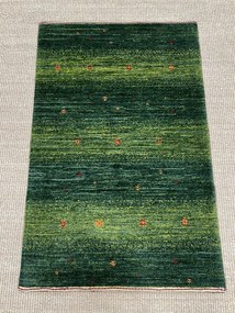 Loribaft Tappeto persiano 60 x 90 Verde (Iran) Annodato A Mano