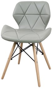 NAOMIE - sedia moderna in ecopelle e legno set da 4