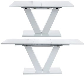 Tavolo da pranzo pieghevole bianco , 140 x 90 cm Aaron - Støraa