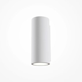 Applique Da Parete Moderno Parma Pietra - Cemento - Gesso Bianco 2 Luci Gu10 5W