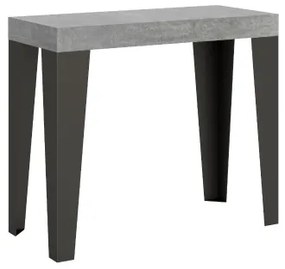 Consolle 90x40 cm allungabile a 300 cm FLAME PREMIUM Cemento