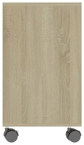 Tavolino da salotto rovere sonoma 70x35x55 cm legno multistrato