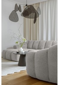 Divano angolare grigio chiaro (con penisola a destra/a U) Shell – Miuform