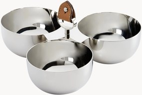 Set di 3 ciotole per salse con manico in pelle Wyatt