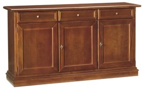 Credenza da 156 cm  classica in legno noce lucido