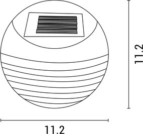 Applique a LED solare con sensore LED/0,06W/1,2V 3000K IP44