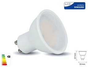 Lampada Led GU10 10W 1000LM 220V 110 Gradi Caldo 3000K Diffusore Opale Chip Smd Samsung Garanzia 5 Anni SKU-21878