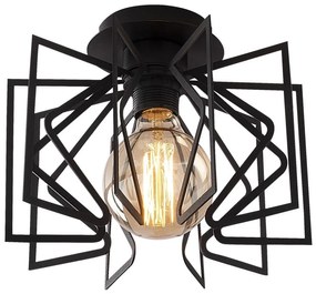 Lampada da soffitto nera con paralume in metallo ø 26 cm Nemrut - Opviq lights