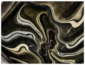 Fotomurale  Green and brown textured fractal  Colore Crema, Dimensioni e Misure 400x309