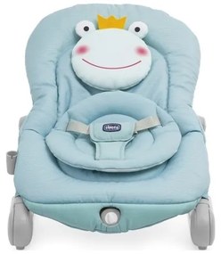 Chicco - Sdraietta vibrante per bambini con melodia BALLOON Froggy 2xAA + 1xLR20 blu