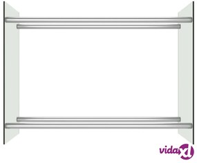 vidaXL Porta Legna Trasparente 80x35x60 cm in Vetro