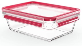 Tefal - Contenitore per alimenti 1,3 l MSEAL GLASS rosso/vetro