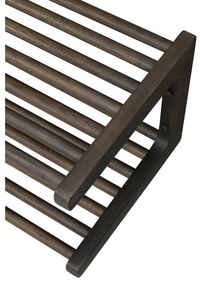 Scarpiera pensile marrone scuro in legno di quercia Inverness - Rowico