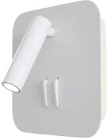 Applique Da Parete Moderno Ios 176 Alluminio Bianco Luce Led Integrato 10W