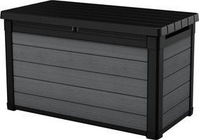 Baule Cassapanca da Esterno 122,9x62,1x70,6 cm in Evotech Keter Cortina Box 100G Grigio...