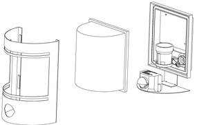 Eglo 99566 - Applique da esterno con sensore CERNO 1xE27/40W/230V IP44