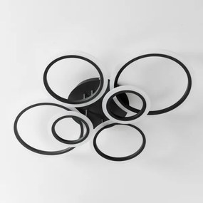 Brilagi - Lampadario a plafone LED dimmerabile ORBITS LED/85W/230V 3000-6500K nero + +TC