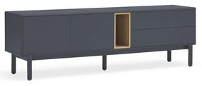 Tavolo TV grigio scuro 180x56 cm Corvo - Teulat