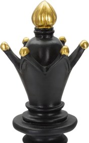 Alfiere Nero E Oro Cm Ø 12,5X38,5