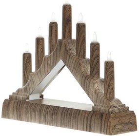 Retlux - Candeliere di Natale a LED 7xLED/2xAA bianco caldo