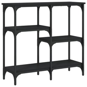 Tavolino Consolle Nero 80x29x75 cm in Legno Multistrato