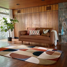 Tappeto color terracotta in lana tessuto a mano 160x230 cm Mia Arch – Flair Rugs