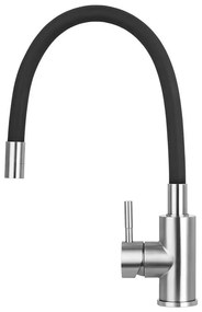 Concept BDC7138 - Miscelatore per lavello con collo flessibile, cromo lucido/nero