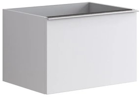 Mobile da bagno sotto lavabo Pixel plain bianco laccato L 60 x H 40 x P 45.5 cm 2 cassetti, lavabo non incluso