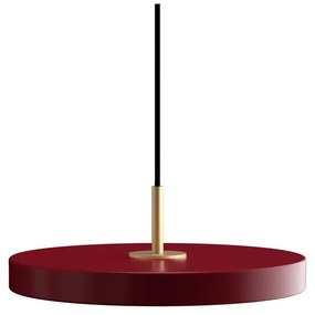 Lampadario LED rosso in metallo con paralume in metallo con intensità regolabile ø 31 cm Asteria Plus – UMAGE