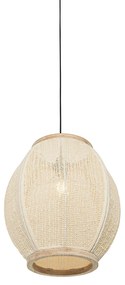 Lampada a sospensione orientale naturale 35 cm - Rob