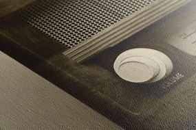 Quadro su tela – Radio retrò in seppia