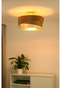 Duolla - Lampadario a plafone KOBO 1xE27/15W/230V diametro 45 cm rame/oro/bianco