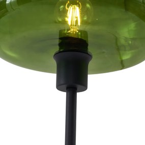 Lampada da Tavolo Retrò Nera con Vetro Verde - Bizle