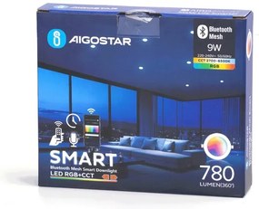 Aigostar - LED RGBW Lampada da incasso per bagno LED/9W/230V 2700-6500K IP44