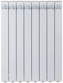 Radiatore acqua calda PRODIGE . in alluminio, 8 elementi, interasse 800 mm, bianco ral 9010